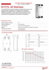 Fiche technique et plans B10TSH 1P SPS S 17314 040 0234566.0 pdf